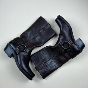 Frye Dark Brown Combat & Moto Boots